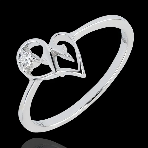 Ring Abundance - Temptation - white gold 9 carats and diamond