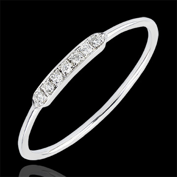 Engagement Ring Abundance - Balance - white gold 9 carats and diamonds