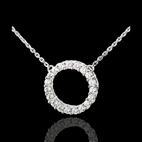 Firmament necklace white gold - 0.75 carat - 19 diamonds
