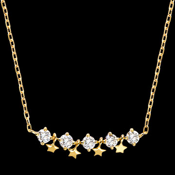 Célestine Necklace – 9ct Yellow Gold and Lab-Grown Diamonds