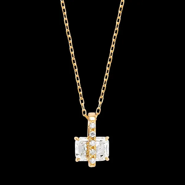 Soléria Necklace – 9ct Yellow Gold, Lab-Grown Diamonds
