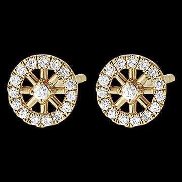 Freshness Earrings - Cosmo - 18 carat yellow gold and diamonds