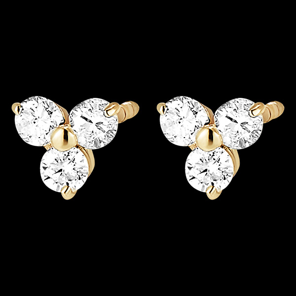 Freshness earrings- Orion - 18 carat yellow gold and diamonds