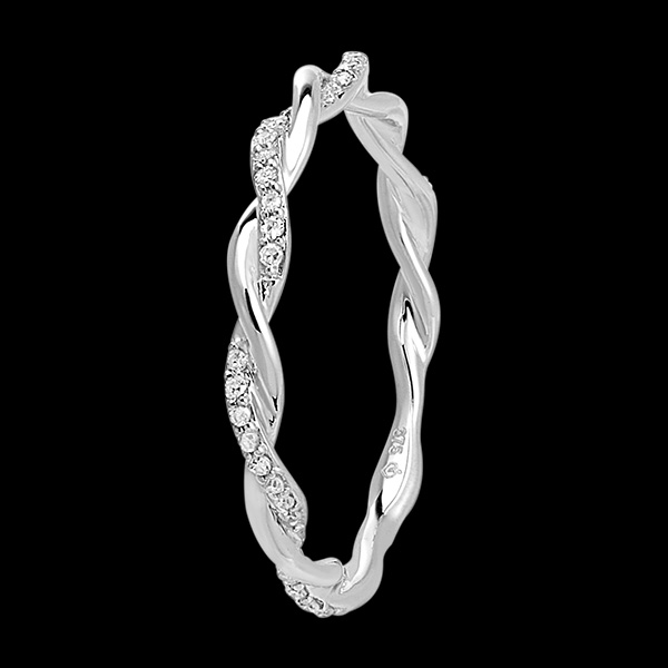 Fraîcheur Ring - Olympus - 18 karat white gold and diamonds