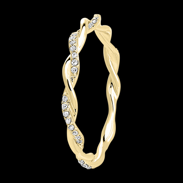 Fraîcheur Ring - Olympus - 18 karat yellow gold and diamonds