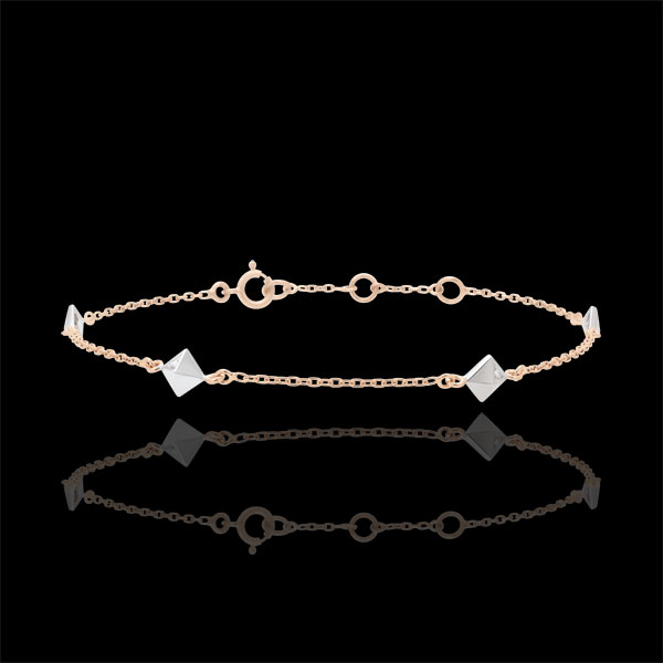 Bracciale Genesi - Diamanti Grezzi - oro rosa - 18 carati