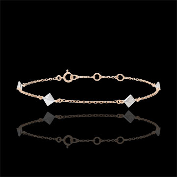 Bracciale Genesi - Diamanti Grezzi - oro rosa - 18 carati