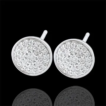Orecchini La mia Costellazione - Oro bianco - 9 carati - 50 Diamanti - 0.19 carati