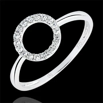 Anello Abbondanza - Attitude - oro bianco 18 carati e diamanti