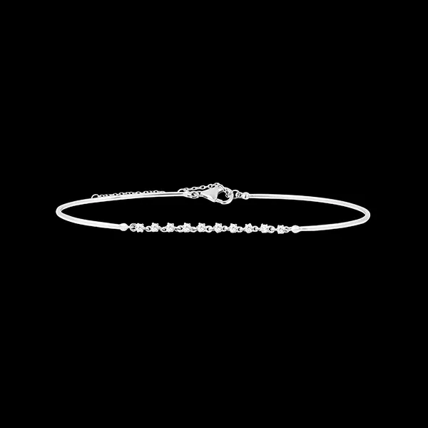 Bracciale Grazile - oro bianco 18 carati con diamanti