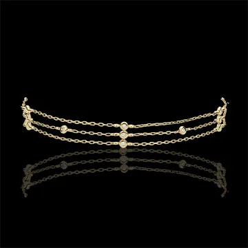 Bracciale Grazia - Oro giallo - 9 carati - 13 Diamanti