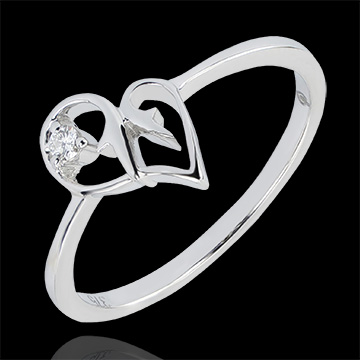 Anello Abbondanza - Tentazione - oro bianco 18 carati e diamante