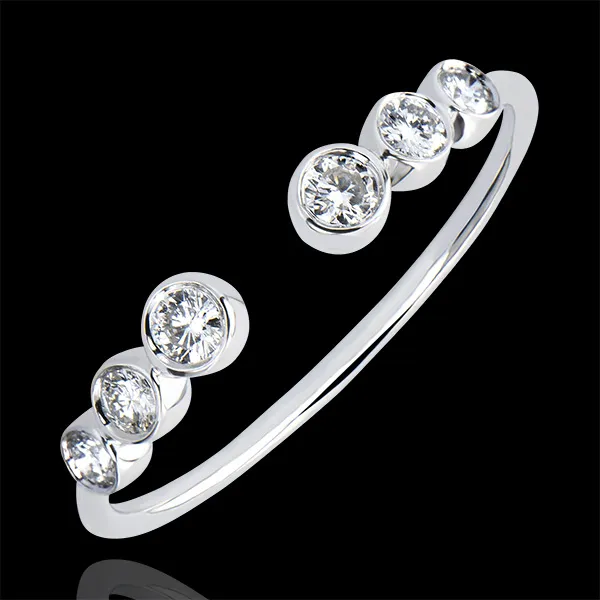 Anello Abbondanza - Sospensione - oro bianco 9 carati e diamanti
