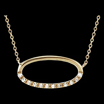 Collana Freschezza- Aprile - oro giallo 9 carati e diamanti