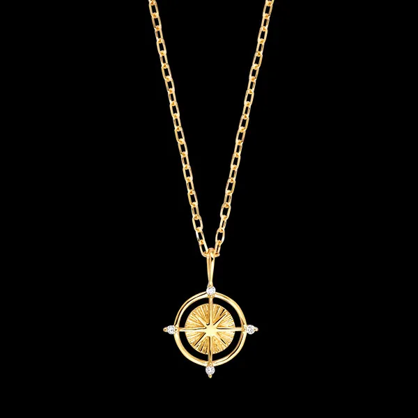 Collana Oriane – Oro giallo 9 carati e diamanti sintetici