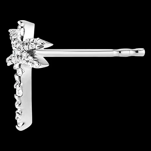 Orecchini Freschezza - Libellula - oro bianco 9 carati e diamanti