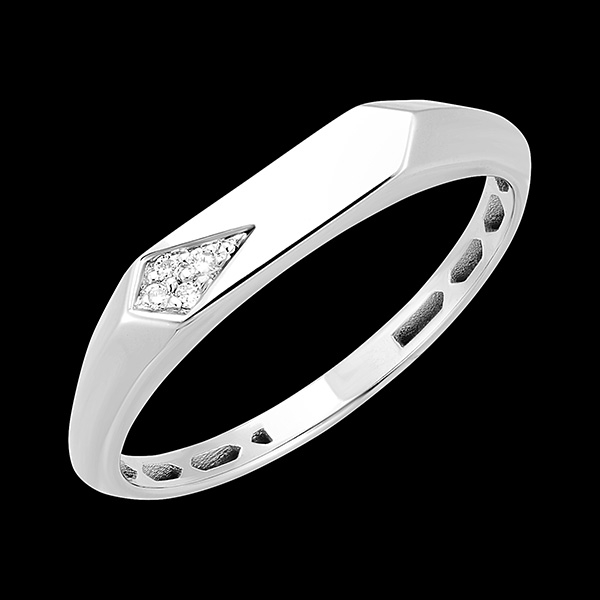 Anello Freschezza - Rea - oro bianco 9 carati e diamanti