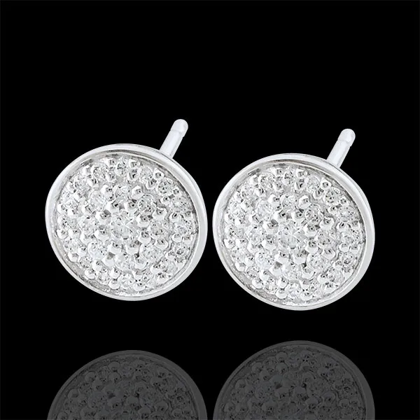 Orecchini La mia Costellazione - Oro bianco - 9 carati - 50 Diamanti - 0.19 carati