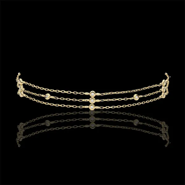 Bracciale Grazia - Oro giallo - 9 carati - 13 Diamanti