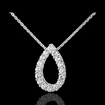 Collana Capriccio - Oro bianco - 18 carati - 16 Diamanti - 1.05 carati