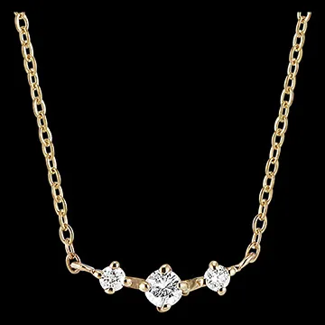 Collana Freschezza- Tara - oro giallo 18 carati e diamanti