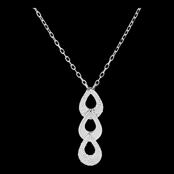 Collana Freschezza - Trio Pira - oro bianco 9 carati