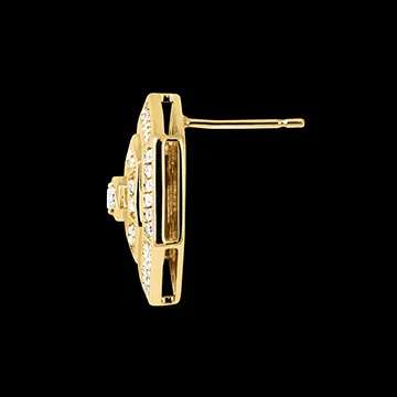Pendientes Hexad - oro amarillo de 18 quilates con diamantes