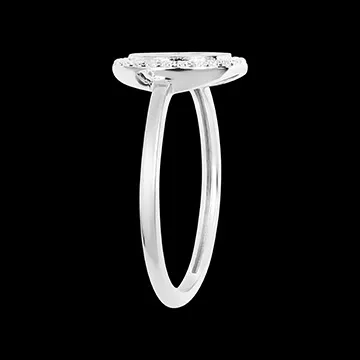 Anillo Estelar - oro blanco de 9 quilates con diamantes