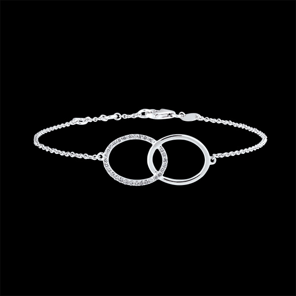 Brazalete Frescura - Doble Firmamento - or blanc 18carats et diamants