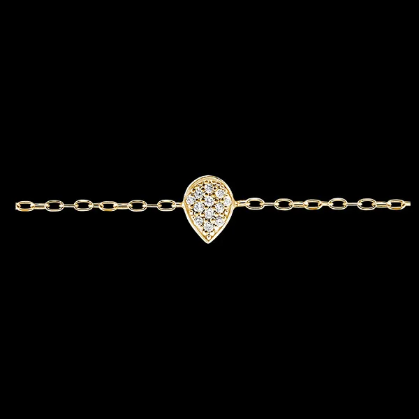 Brazalete Frescura - Alfeo - oro amarillo de 9 quilates y diamantes