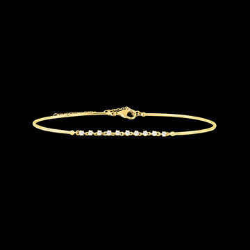 Brazalete Grácil - oro amarillo de 18 quilates con diamantes