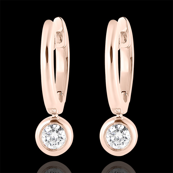Pendientes Criollos Frescura - Elea - oro rosa de 18 quilates y diamantes