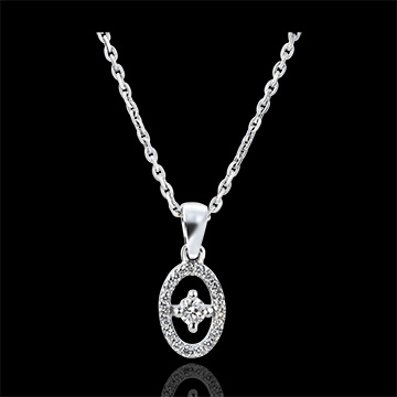 Colgante Abundancia - Petite Pampille - oro blanco de 18 quilates