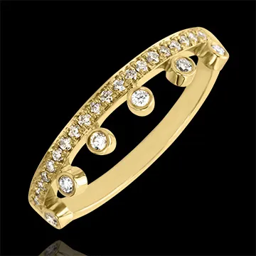 Anillo Abundancia - Majestad - oro amarillo de 18 quilates y diamantes