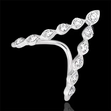 Anillo Cleopatra - oro blanco de 9 quilates y diamantes