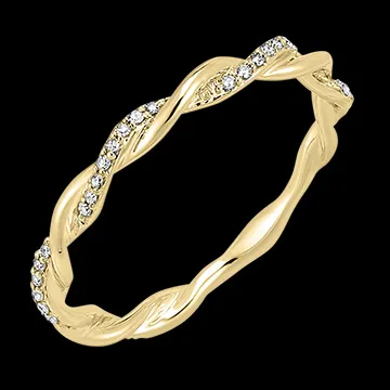 Anillo Frescura- Olympe - oro amarillo de 18 quilates y diamantes