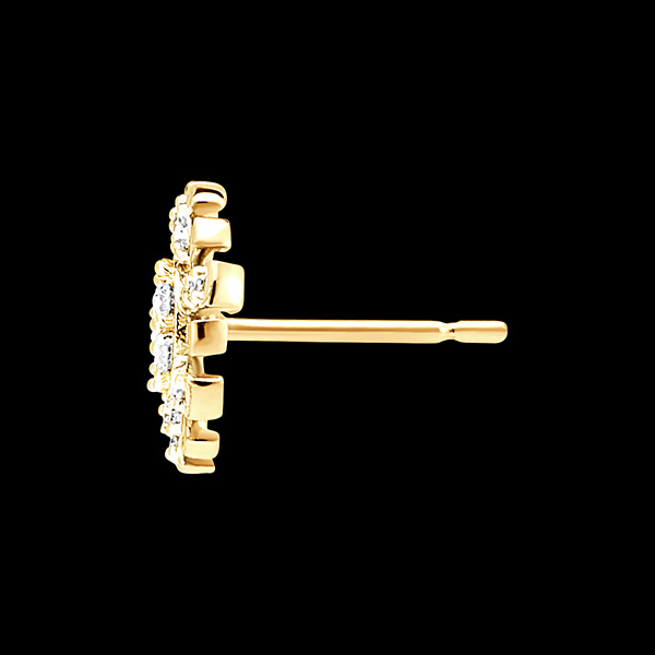 Pendientes Frescura - Solar - oro amarillo 9 quilates y diamantes