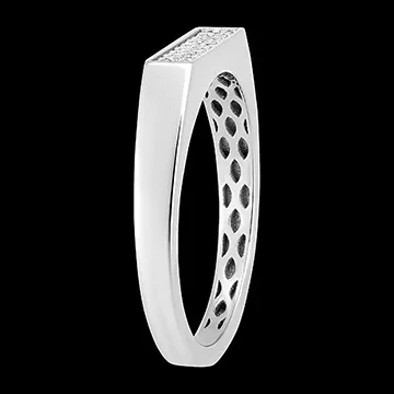 Anillo Frescura - Gaia - oro blanco de 9 quilates y diamantes