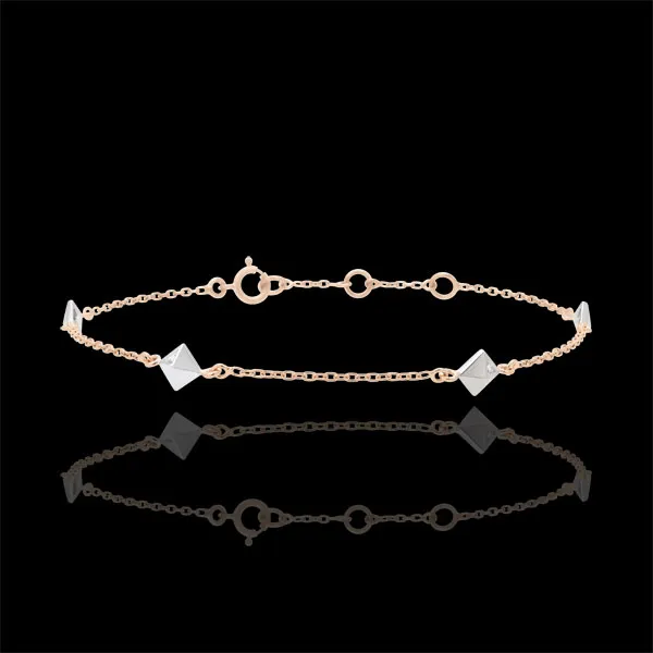 Pulsera Génesis - Diamantes Brutos - oro rosa 18 quilates