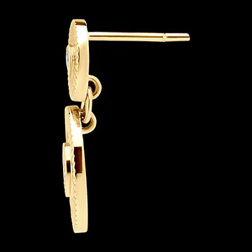 Pendientes Frescura - Sol - oro amarillo de 9 quilates y diamantes