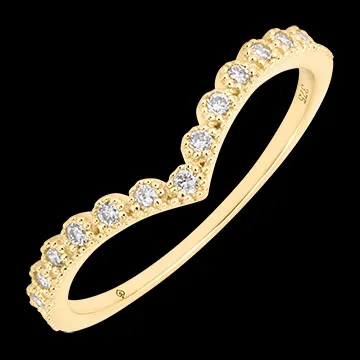 Anillo Nova – Oro amarillo de 9 quilates, diamantes sintéticos