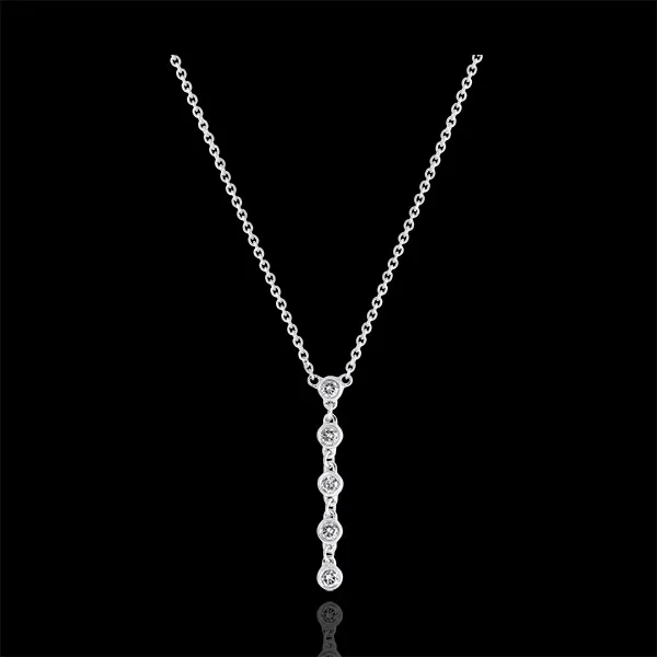 Collar Frescura - Centelleante - oro blanco de 18 quilates y diamantes