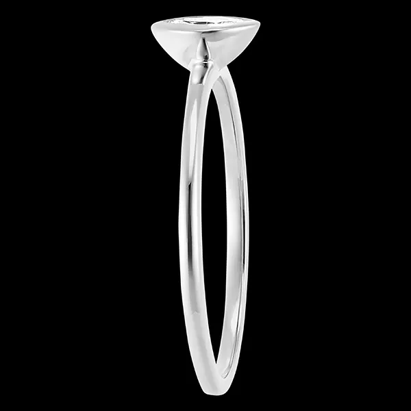 Anillo Frescura - Marquesa - oro blanco 9 quilates y diamantes