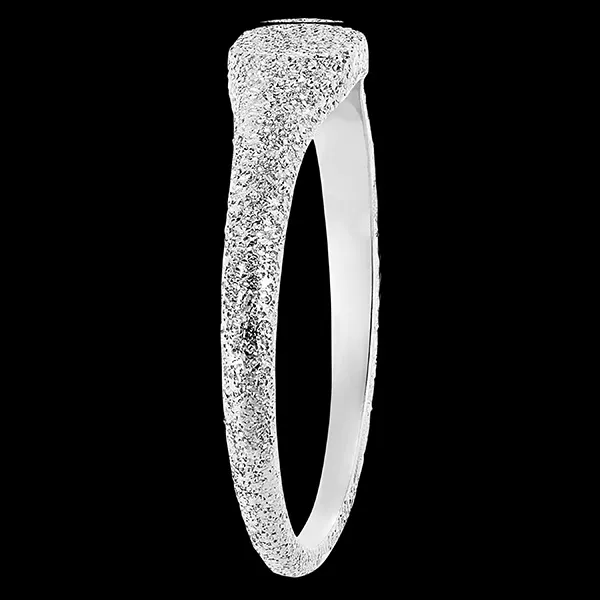 Anillo Frescura - Diamantado - oro blanco de 9 quilates