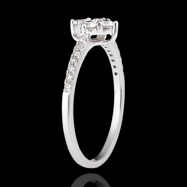 Freshness Ring - Dina - white gold 18 carats and diamonds