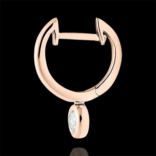 Creolen Frische - Éléa - 18 Karat Roségold und Diamanten