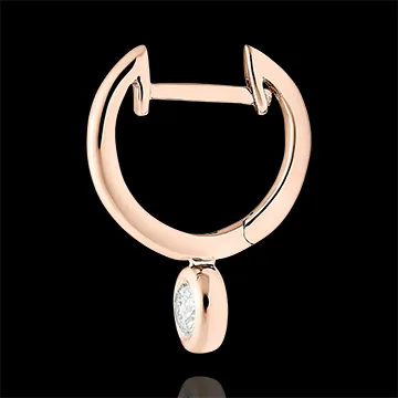 Creolen Frische - Éléa - 18 Karat Roségold und Diamanten