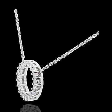 Collier Firmament in Weissgold - 0.75 Karat - 19 Diamanten