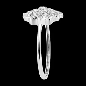 Ring Fraîcheur - Tournesol Royal - 9 Karat Weißgold und Diamanten