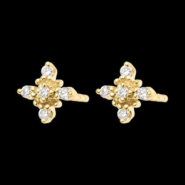 Almira Ohrstecker – 9-karätiges Gelbgold und synthetische Diamanten